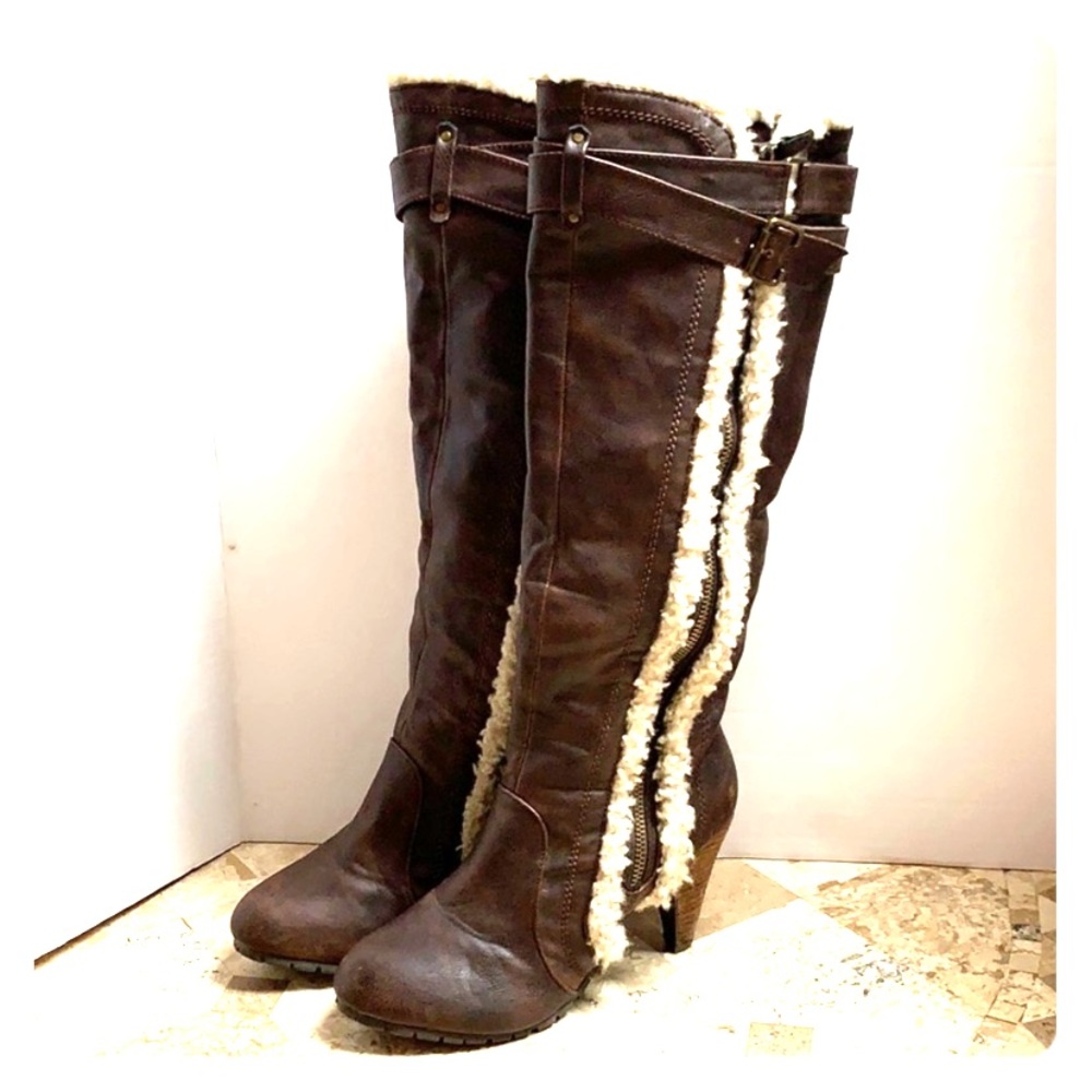Not Rated tall boot with faux fur